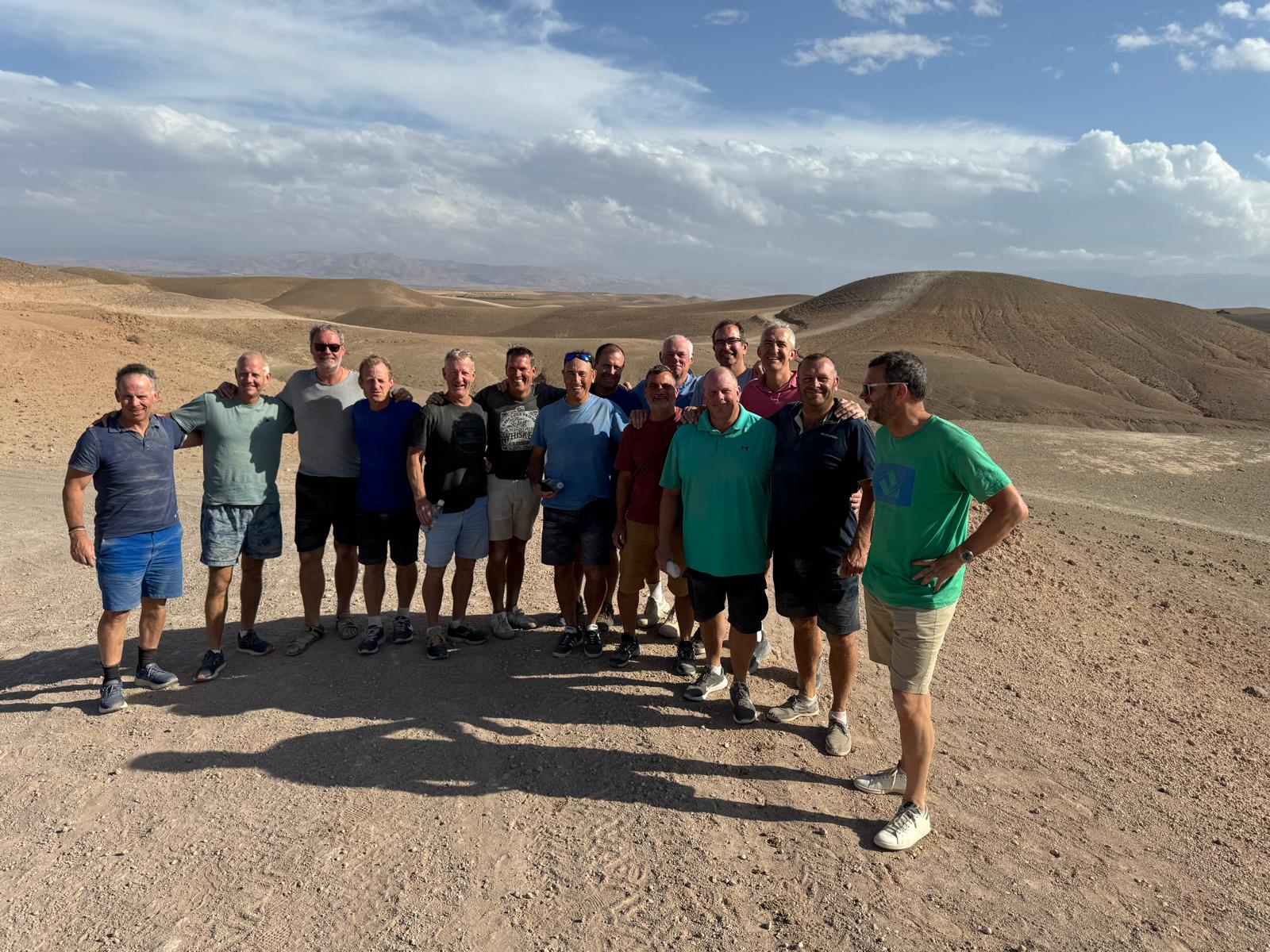 The Reloaders together after the desert ride
